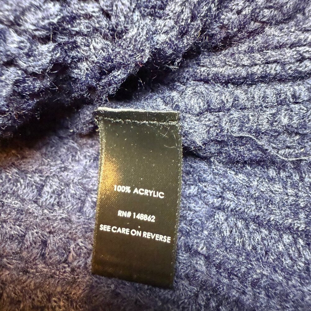 Torrid Deep Blue Cable Knit Cardigan - Picture 11 of 12